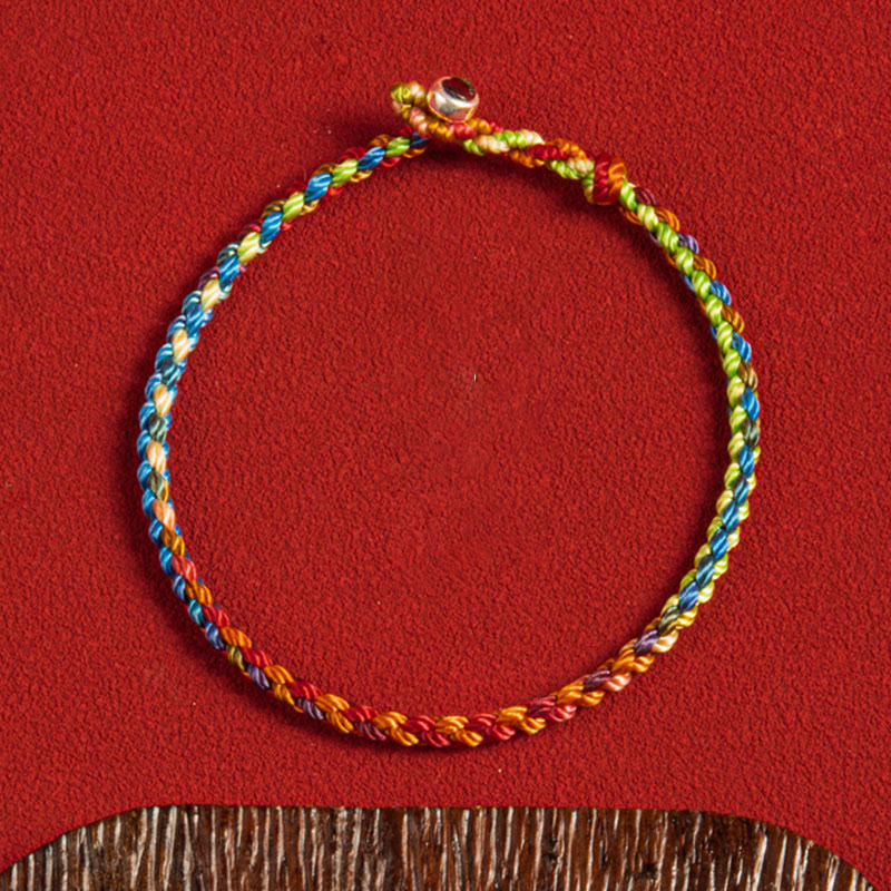 BWOOOH "May you be blessed with peace and safety in all four seasons" Lucky Multicolored Bracelet