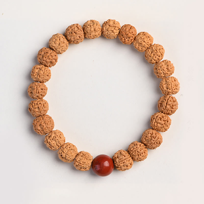 BWOOOH Tibet Rudraksha Bodhi Seed Wealth Auspiciousness Bracelet | spiritual healing bracelet