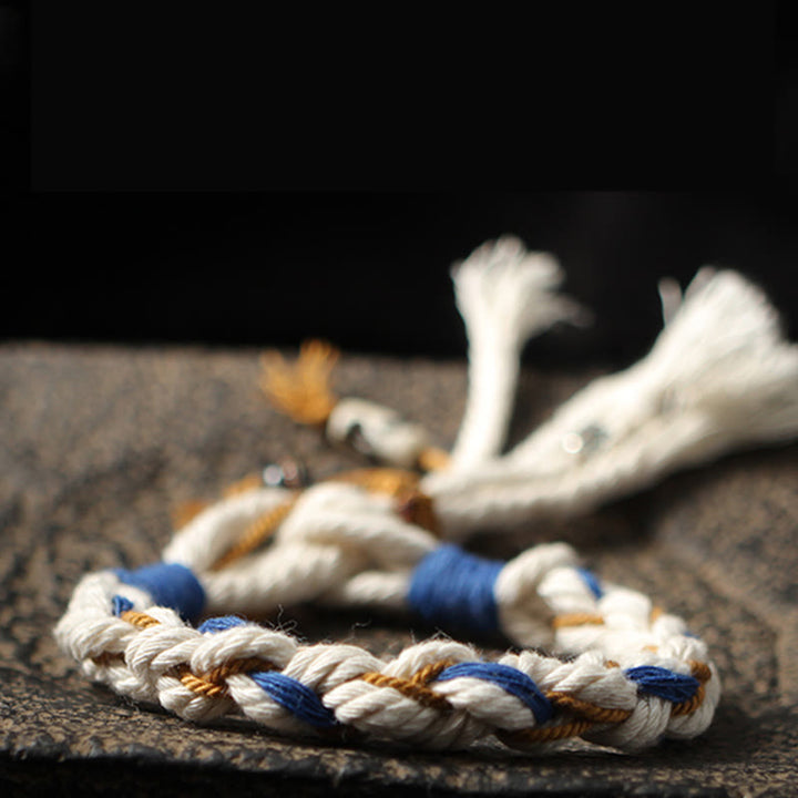 BWOOOH Tibet Zakiram Goddess of Wealth Thangka Handmade Luck Bracelet | spiritual healing bracelet