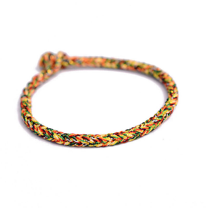 BWOOOH Tibetan Handmade Eight Thread Peace Knot Protection Braided String Bracelet