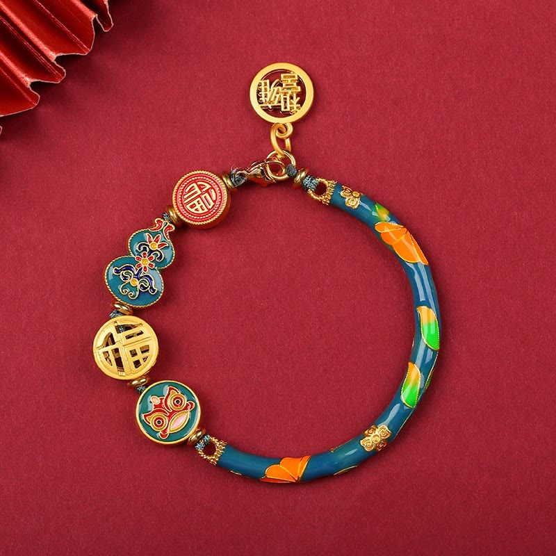 BWOOOH Tibetan Gourd Fortune Happiness Lion Wealth Luck Bracelet