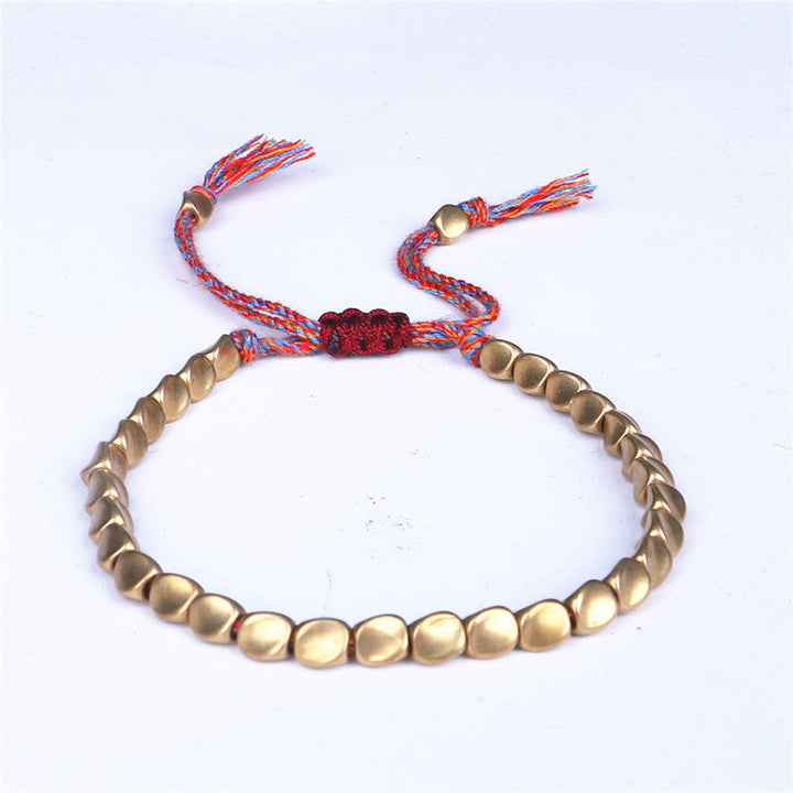 BWOOOH Tibetan Copper Beads Healing Luck Bracelet