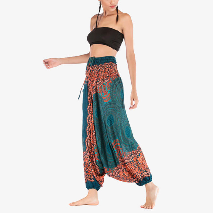 BWOOOH printed harem pants - Two Style Wear Round Geometric Pattern L