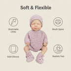 12-inch Rebirth Doll - Soft and Adorable Little Sweetheart Luna, Solid Silicone, Water-Suitable Healing Companion