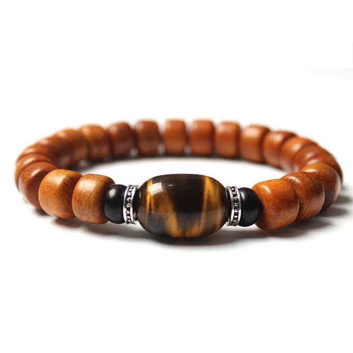 BWOOOH Tibetan Bone Beads Om Mani Padme Hum Strength Bracelet