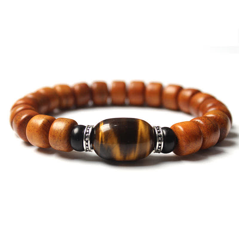 BWOOOH Tibetan Bone Beads Om Mani Padme Hum Strength Bracelet