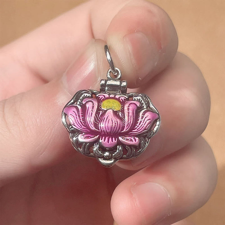BWOOOH Tibet Copper Lotus Luck New Beginning Necklace Pendant