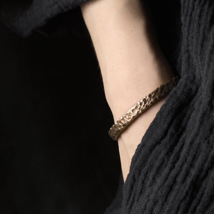 BWOOOH Simple Design Copper Wealth Cuff Bracelet