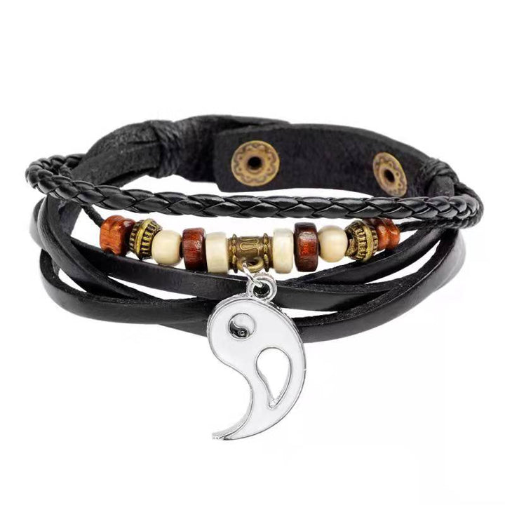 BWOOOH Yin Yang Pendant Couple Balance Bracelet