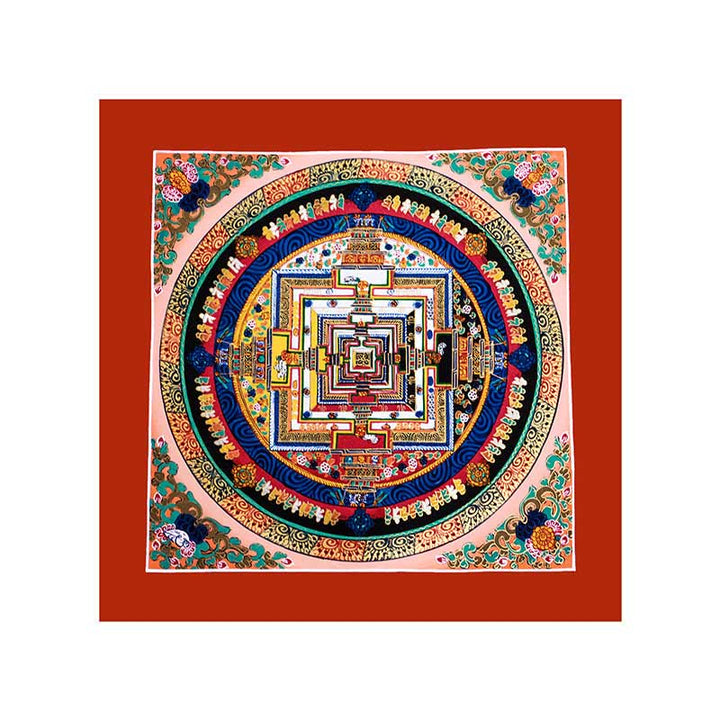 BWOOOH Tibetan thangka Buddhist painting - Tibetan Handmade Thangka Mandala Pa