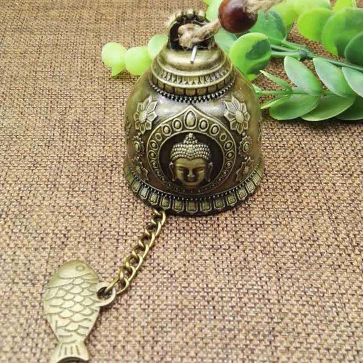 BWOOOH Feng Shui Buddha Koi Fish Dragon Elephant Wind Chime Bell Luck Wall Hanging Deco | spiritual healing bracelet