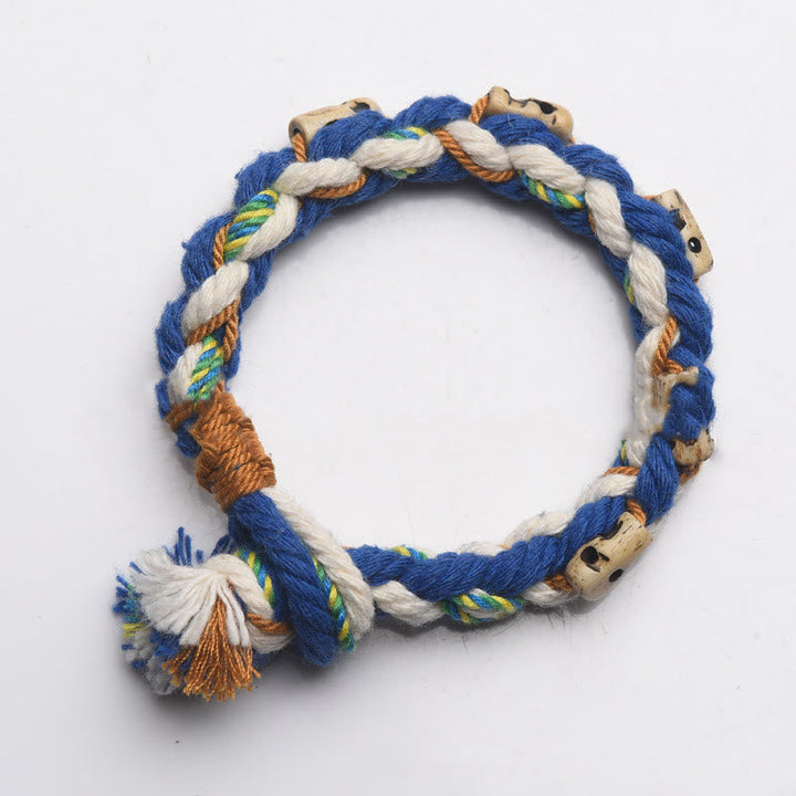 BWOOOH Tibetan Zakiram Goddess of Wealth Bead Engraved Handmade Luck Bracelet | spiritual healing bracelet