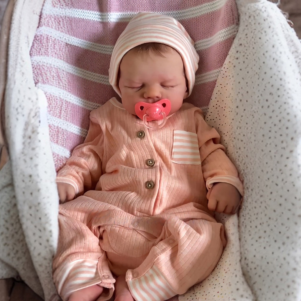 12 & 16 Inches Full Platinum Solid Silicone Newborn Baby Doll Boy and Girl Jacob and Evelyn with Flexible Limbs & Adorable Chubby Face