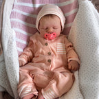 12 & 16 Inches Full Platinum Solid Silicone Newborn Baby Doll Boy and Girl Jacob and Evelyn with Flexible Limbs & Adorable Chubby Face