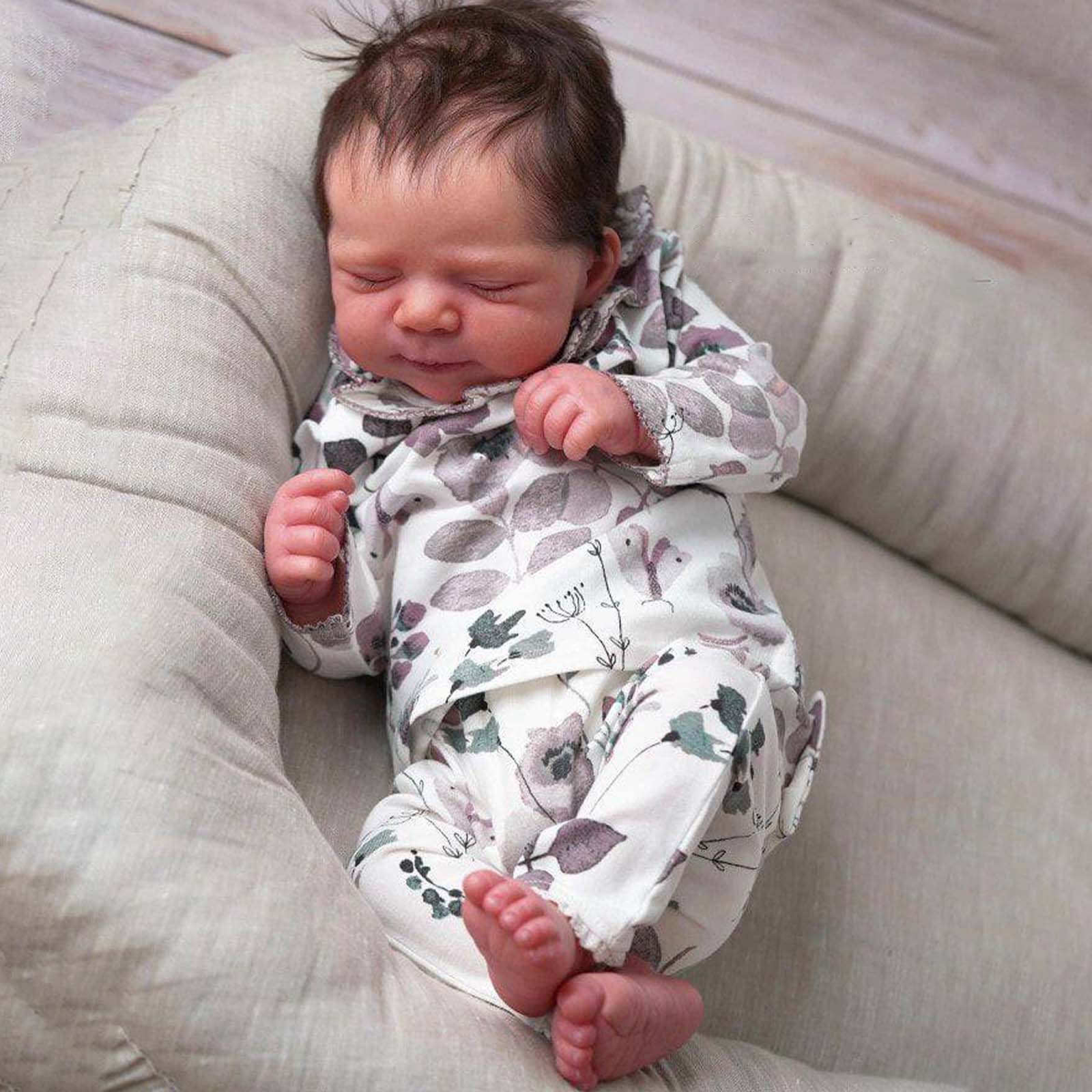 12"&16" Supple and Soft Limbs, Flexible Silicone Reborn Baby Doll Boy or Girl Sanja and Olimera