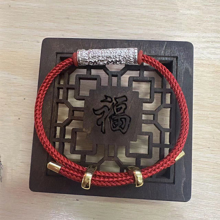 BWOOOH Tibet Handmade Tai Sui Rope Protection Strength Braided Bracelet | spiritual healing bracelet