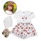 32-inch All-Silicone Rebirth Doll - Cute Emma Style, Full Body Soft Silicone, Movable, Water-Cleanable, Realistic Baby Companion Toy