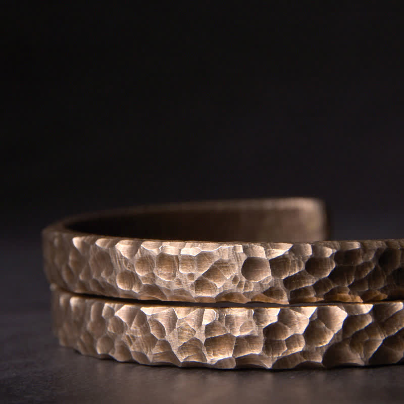 BWOOOH Simple Design Copper Wealth Cuff Bracelet