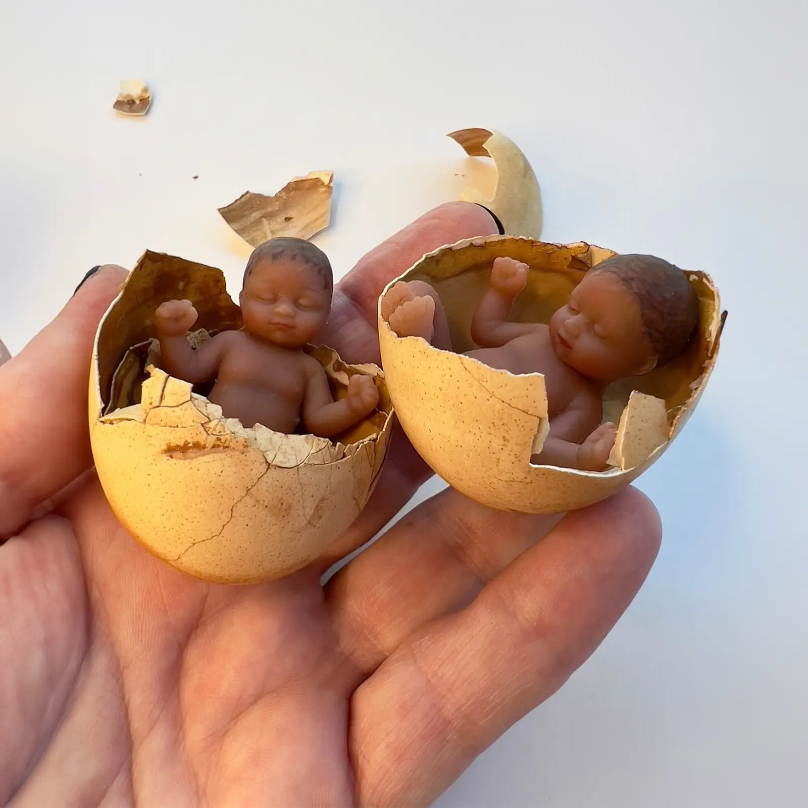 3 Inches Mini Clement Full Body Silicone Bendable Reborn Baby Girl Doll