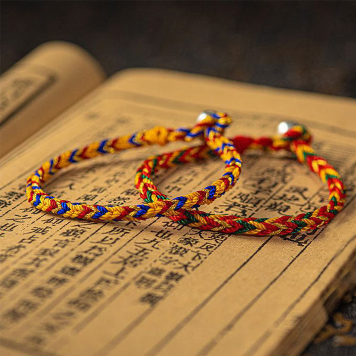 BWOOOH "May you be good fortune and success" Lucky Multicolored Bracelet