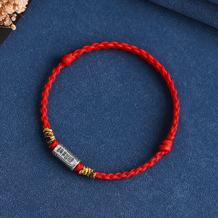 BWOOOH Handcrafted 925 Sterling Silver Everything Goes Well Design Protection Strength Bracelet Anklet
