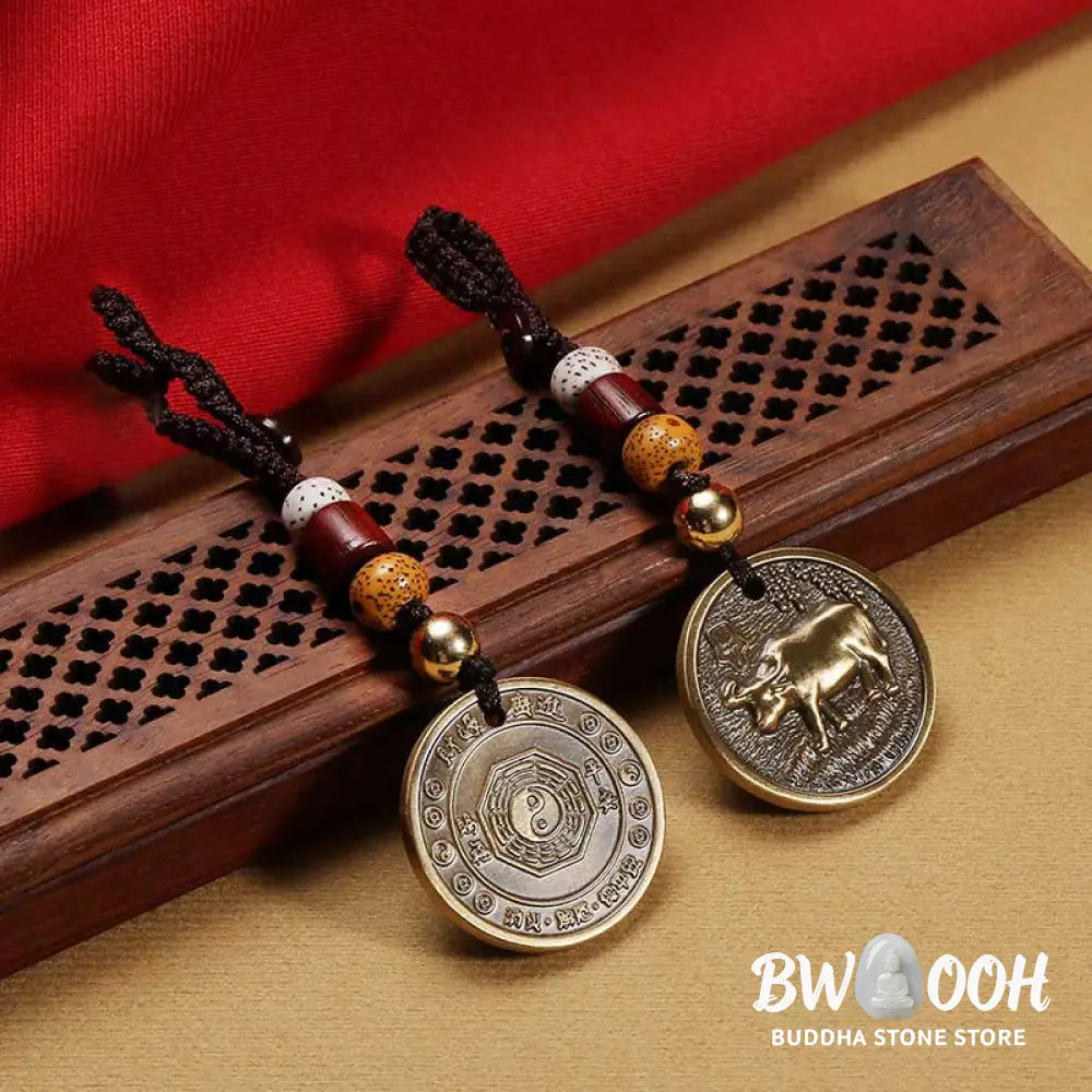 Chinese Zodiac Copper Luck Keychain Decoration - Key Chain