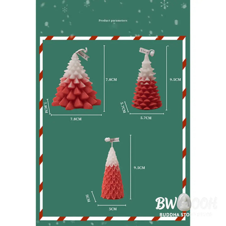 Christmas Tree Scented Soy Wax Candle Gift For Family Friends - Candles