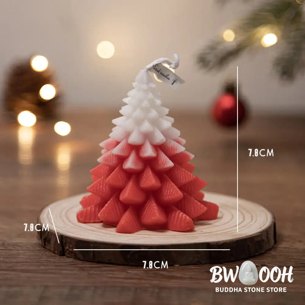Christmas Tree Scented Soy Wax Candle Gift For Family Friends - Candles