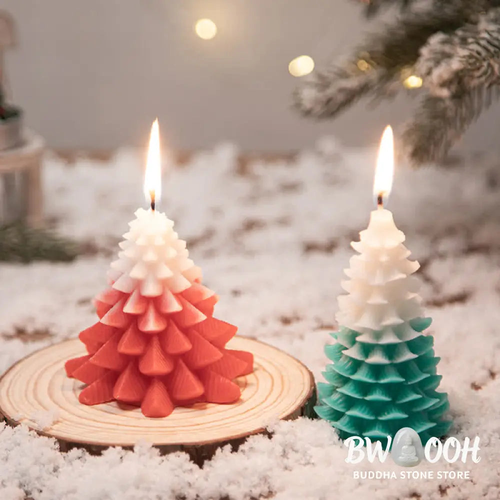 Christmas Tree Scented Soy Wax Candle Gift For Family Friends - Candles