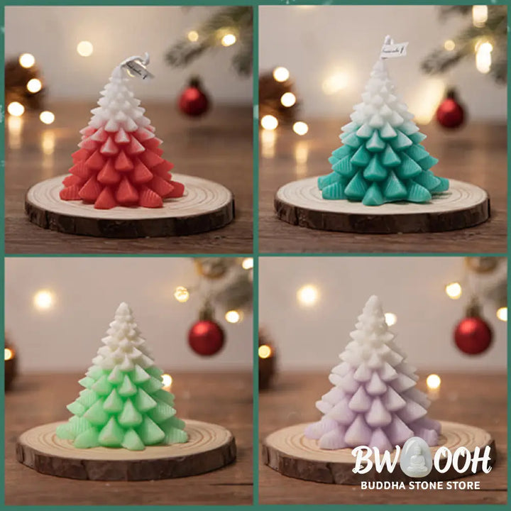 Christmas Tree Scented Soy Wax Candle Gift For Family Friends - Candles