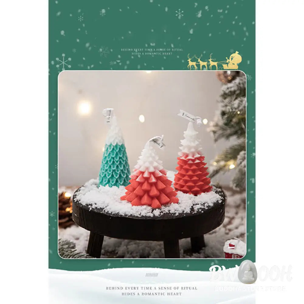 Christmas Tree Scented Soy Wax Candle Gift For Family Friends - Candles