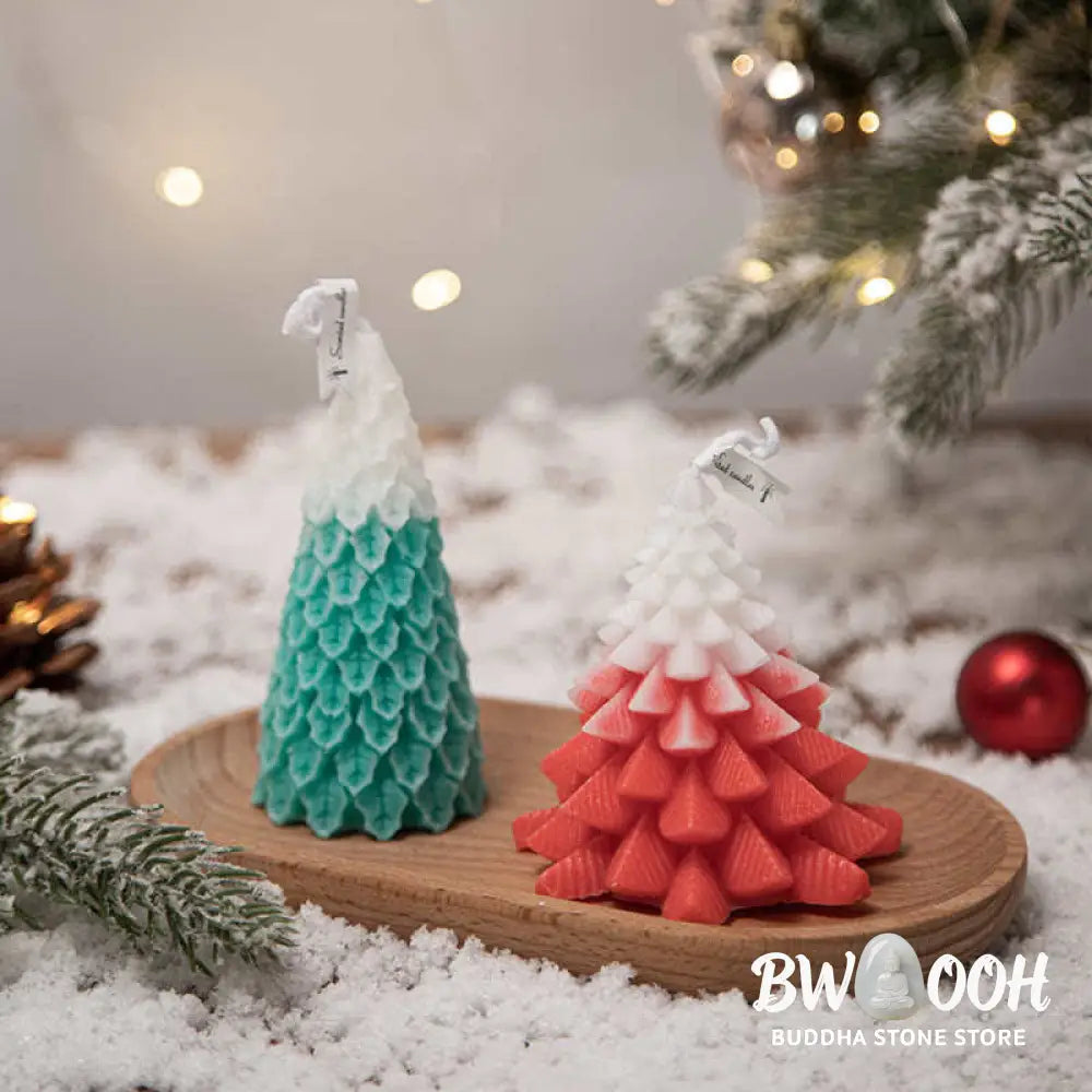 Christmas Tree Scented Soy Wax Candle Gift For Family Friends - Candles
