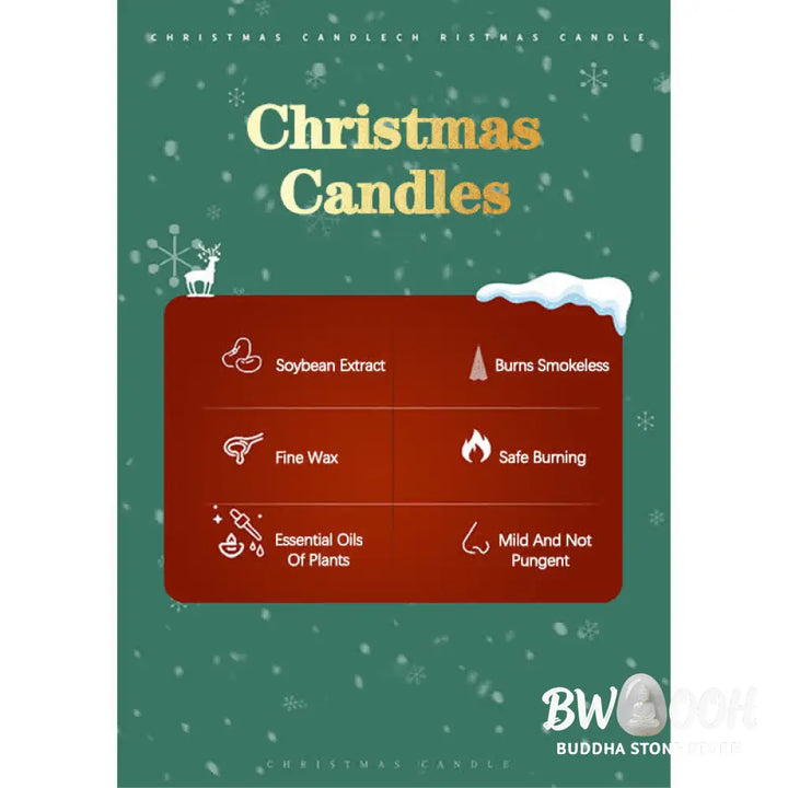 Christmas Tree Scented Soy Wax Candle Gift For Family Friends - Candles