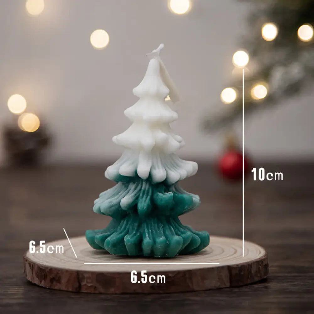 Christmas Tree Scented Soy Wax Candle Gift For Family Friends - Dark Green Conifer Christmas Tree(Pomelo) - Candles
