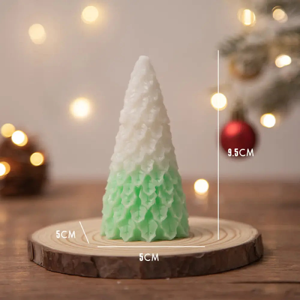 Christmas Tree Scented Soy Wax Candle Gift For Family Friends - Green Pine Christmas Tree(Pomelo) - Candles