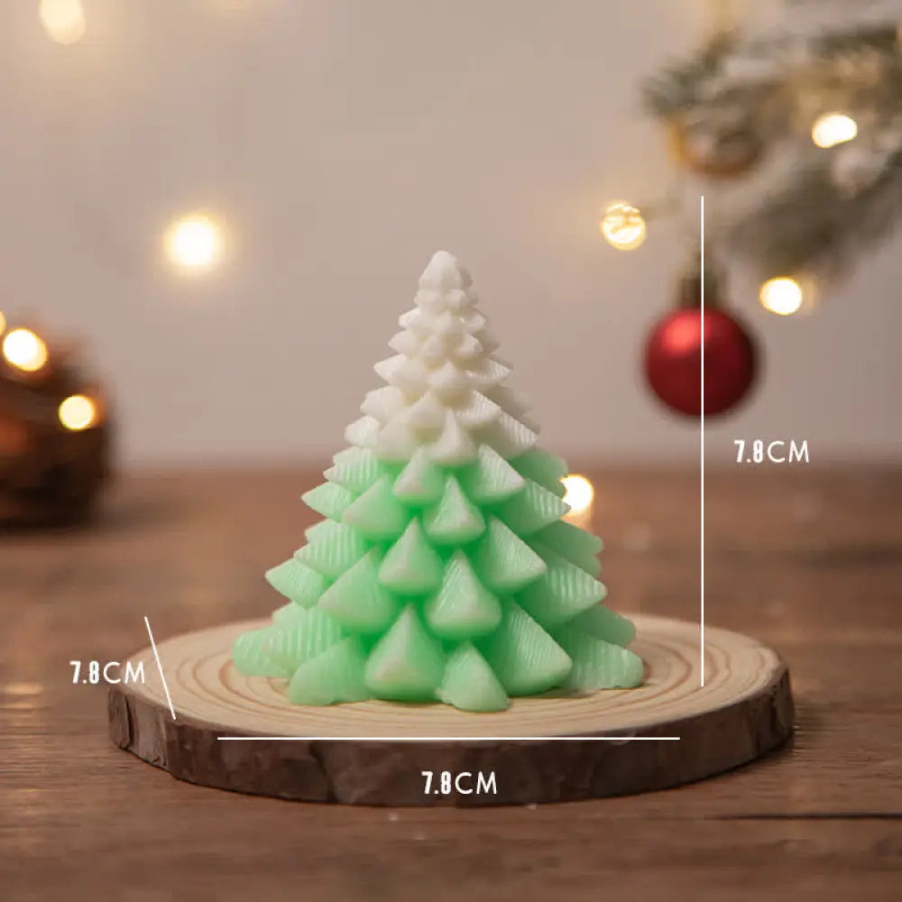 Christmas Tree Scented Soy Wax Candle Gift For Family Friends - Green Christmas Tree(Pomelo) - Candles