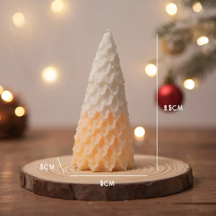 Christmas Tree Scented Soy Wax Candle Gift For Family Friends - Orange Pine Christmas Tree(Wild Orange Blossom)