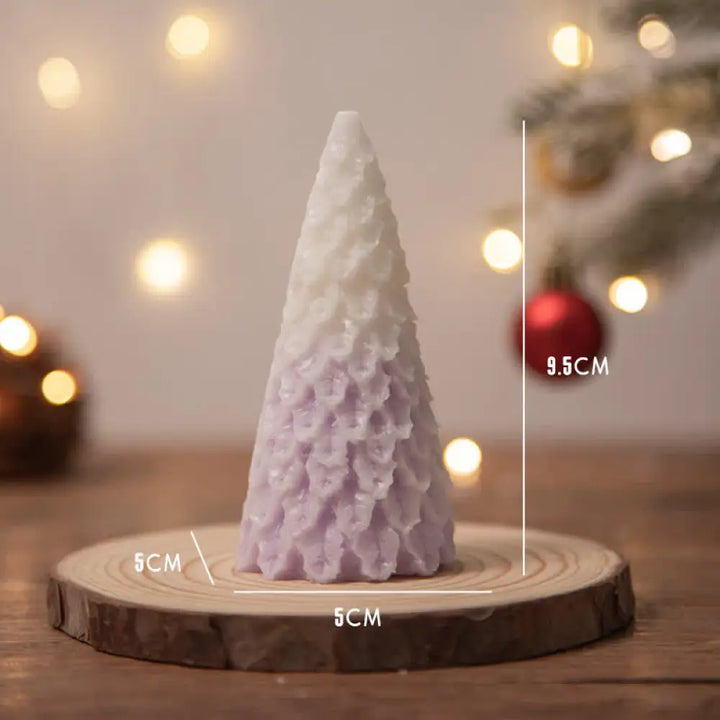 Christmas Tree Scented Soy Wax Candle Gift For Family Friends - Purple Pine Christmas Tree(Lavender) - Candles