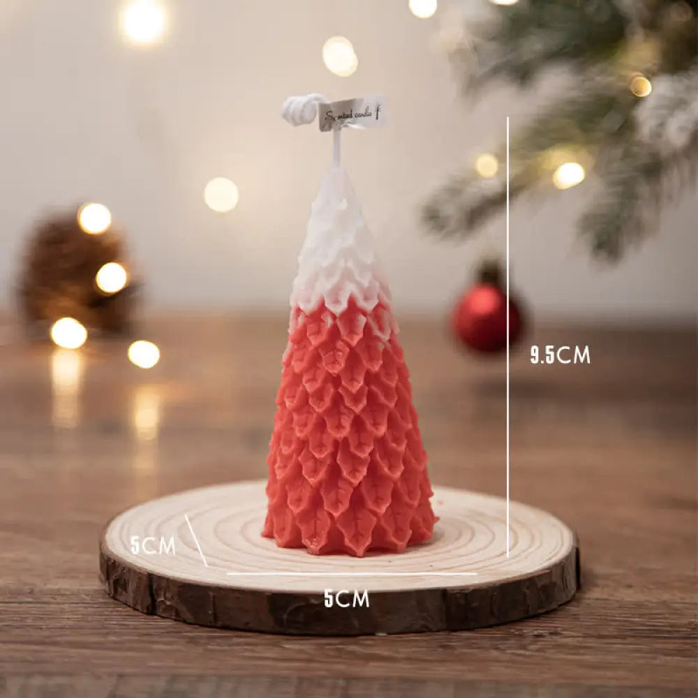 Christmas Tree Scented Soy Wax Candle Gift For Family Friends - Red Pine Christmas Tree(Sweetberry) - Candles