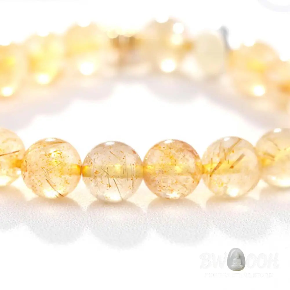 Citrine Luck Protection Moon Charm Bracelet - Citrine - Bracelet