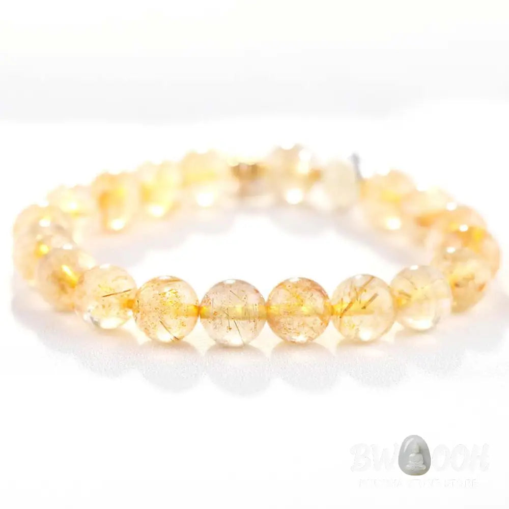 Citrine Luck Protection Moon Charm Bracelet - Citrine - Bracelet