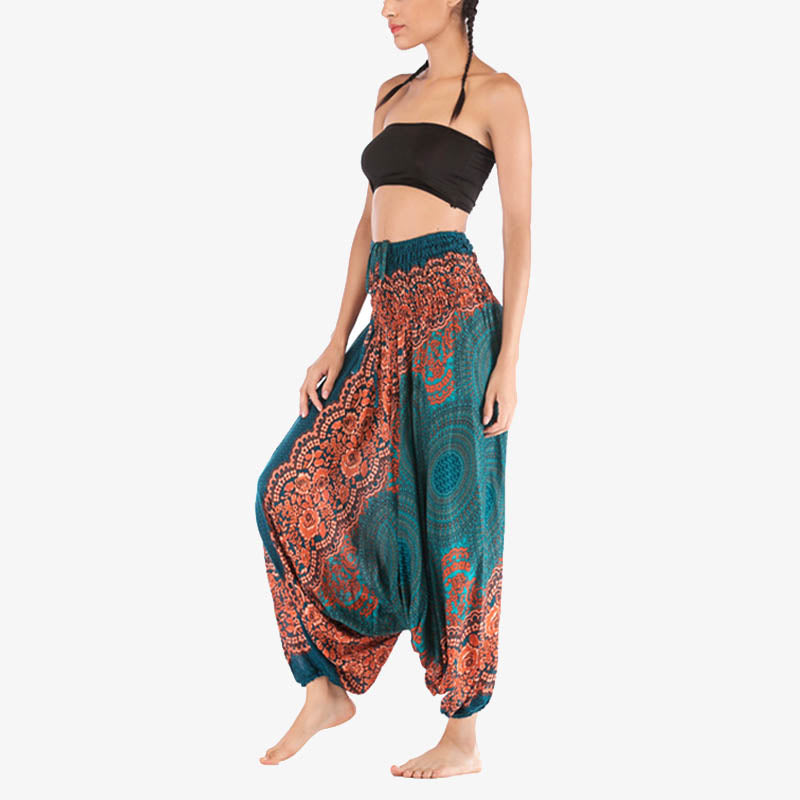 BWOOOH printed harem pants - Two Style Wear Round Geometric Pattern L