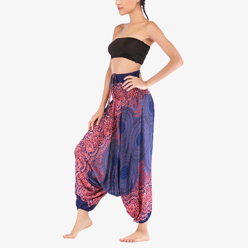 BWOOOH printed harem pants - Two Style Wear Round Geometric Pattern L