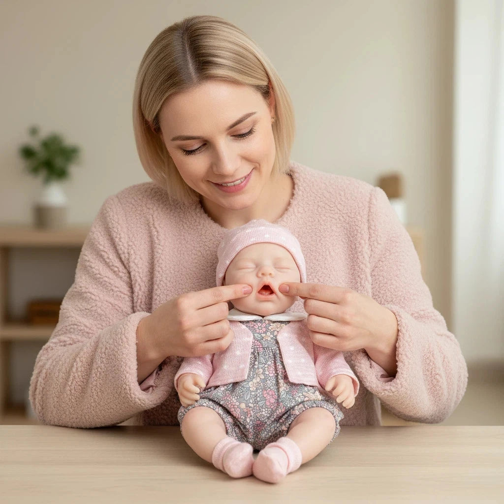 Emma Grace 12-inch All-Silicone Rebirth Doll - Washable and Possible Simulation Baby Toy