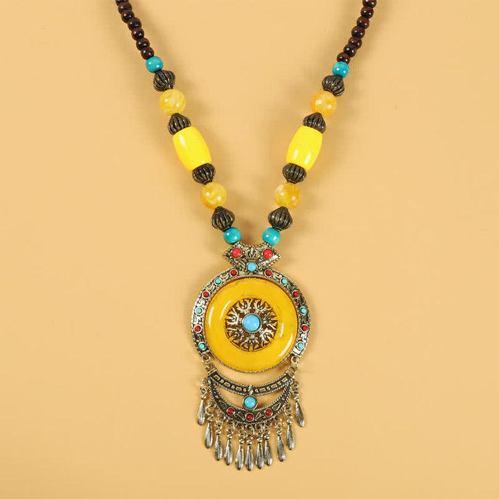 Tibetan Retro Beads Tassel Hair Decoration Hair Accessories
