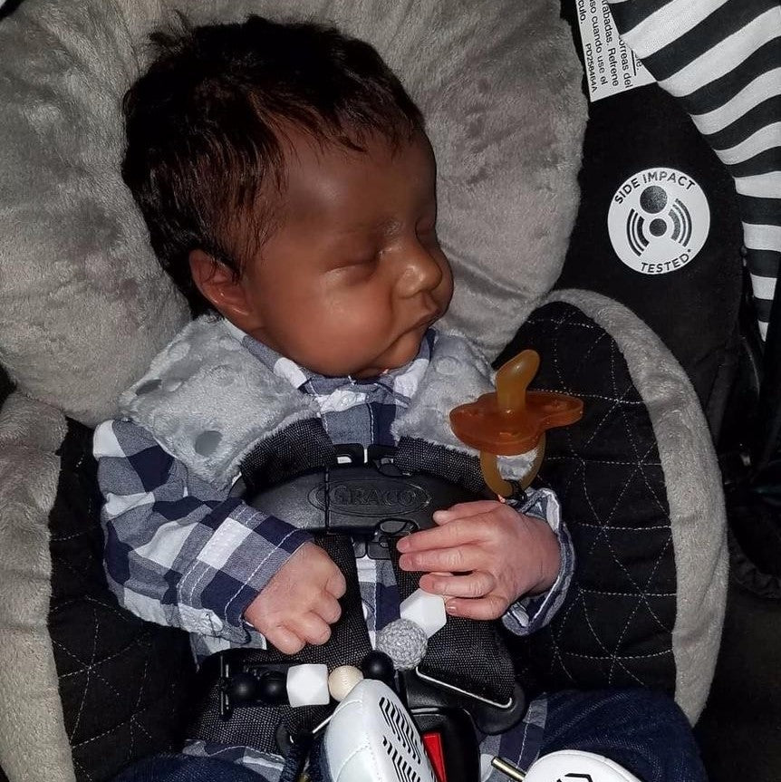 Super Real 12"&16" Full Silicone Black Boy Lionel with Chubby Face and Flexible Limbs