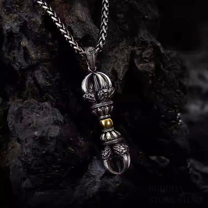 BWOOOH Tibetan Dorje Vajra Design Wealth Necklace Pendant