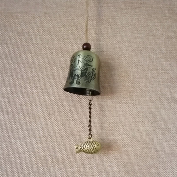 BWOOOH Feng Shui Buddha Koi Fish Dragon Elephant Wind Chime Bell Luck Wall Hanging Deco | spiritual healing bracelet