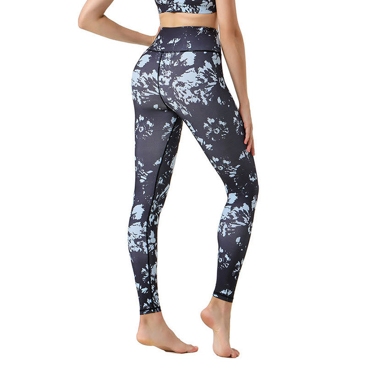 BWOOOH printed yoga leggings - Spots Maple Leaf Print Sports Exercise F