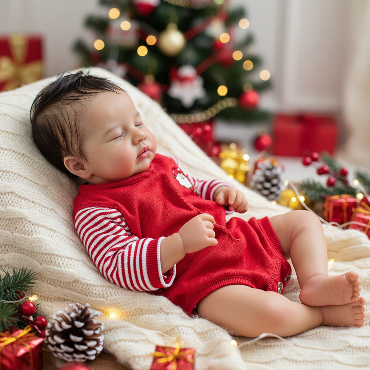 12 Inches & 16 Inches Reborn Baby Doll with Fully Washable Body and Soft Bendable Limbs, Newborn Girl or Boy with Rosy Face